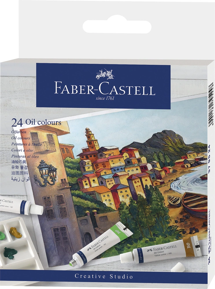 Se Olie farver Faber-Castell start sæt 24 ass hos Legekæden