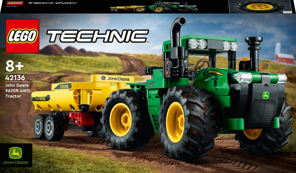 Se 42136 LEGO Technic John Deere 9620R 4WD-traktor hos Legekæden