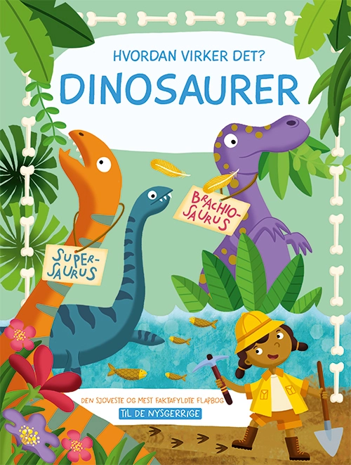 Billede af Dinosaurer - Til de nysgerrige (papbog med flapper)