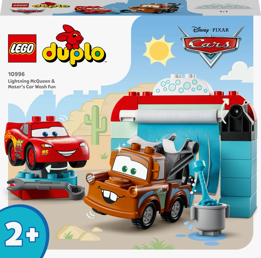 Se 10996 LEGO DUPLO Disney Lynet McQueen og Bumles sjove bilvask hos Legekæden