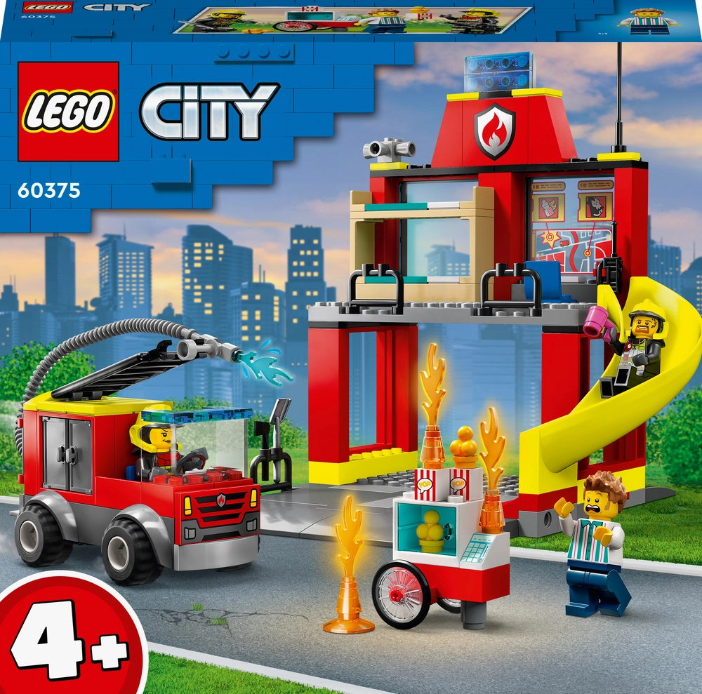 Se Lego City - Brandstation Og Brandbil - 60375 hos Legekæden