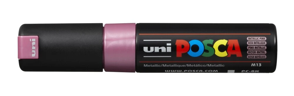 Se Paintmarker Uni POSCA pc-8k metallic pink hos Legekæden