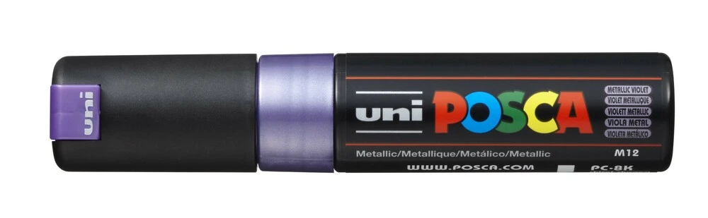Se Paintmarker Uni POSCA pc-8k metallic violet hos Legekæden