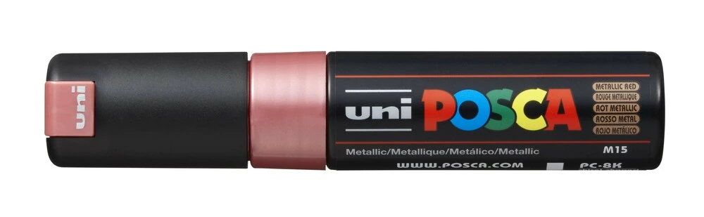 Se Paintmarker Uni POSCA pc-8k metallic rød hos Legekæden