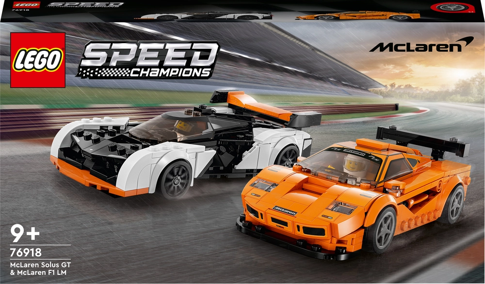 Se Lego Speed Champions - Mclaren Solus Gt Og Mclaren F1 Lm - 76918 hos Legekæden