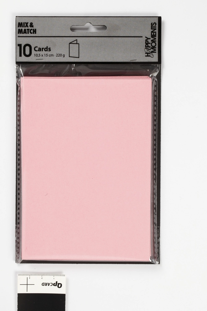 Billede af Kort rosa 10,5x15 cm 220g 10stk hos Legekæden