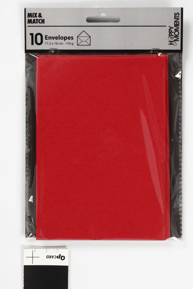 Billede af Kuvert rød 11,5x16 cm 110g 10stk hos Legekæden