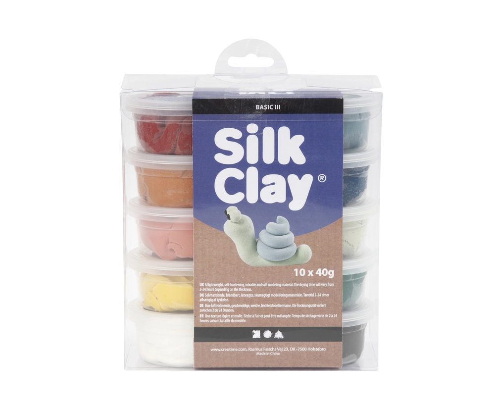 Billede af Silk clay 10 ass støvede farver 40 g hos Legekæden