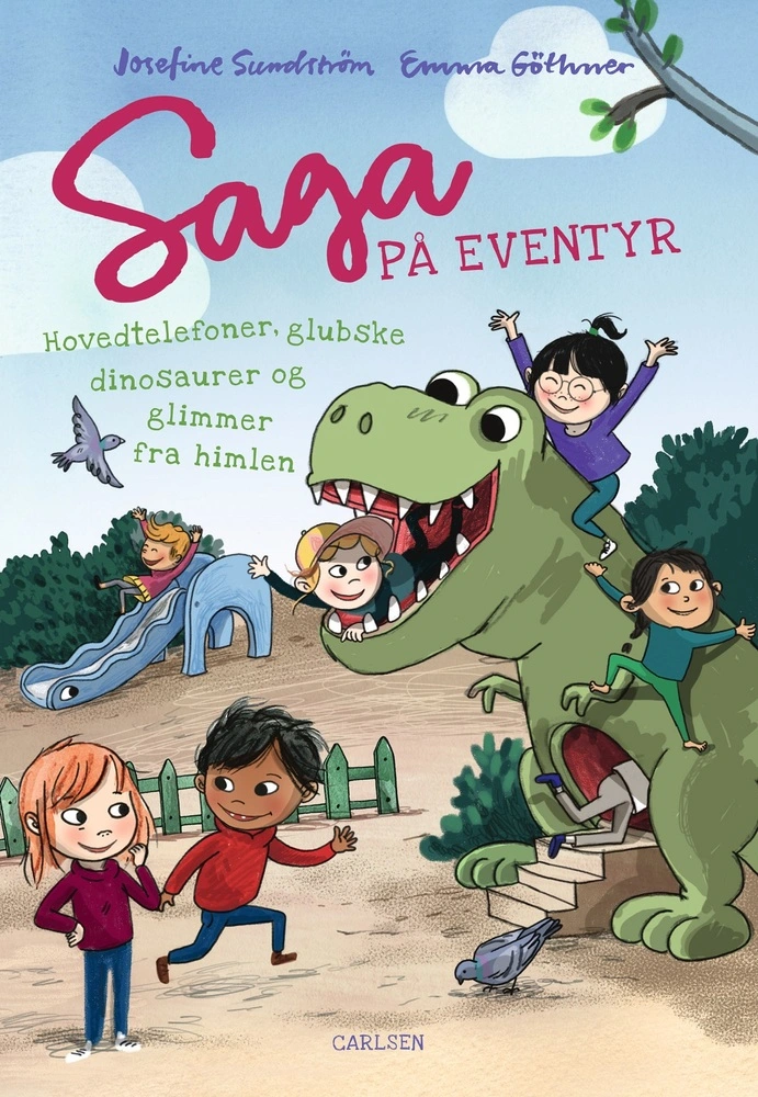 Billede af Saga på eventyr - hovedtelefoner, glubske dinosaurer og glimmer fra himlen