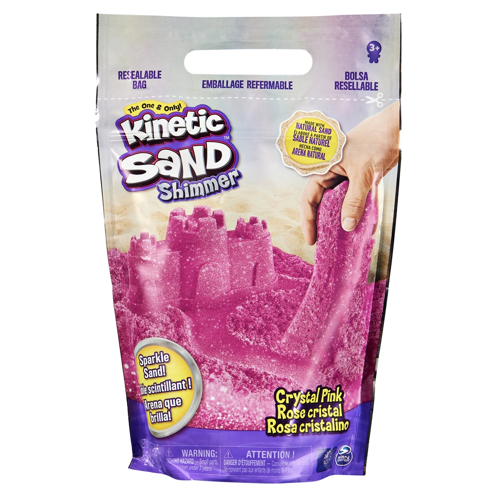 Se Kinetic Sand - Magisk Kinetisk Sand Glitter Sæt - Pink hos Legekæden