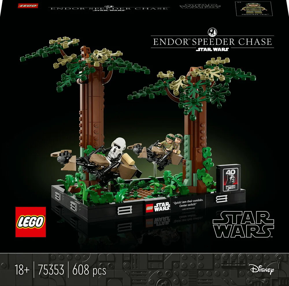 Se 75353 LEGO STAR WARS Diorama med speederjagt på Endor&trade; hos Legekæden