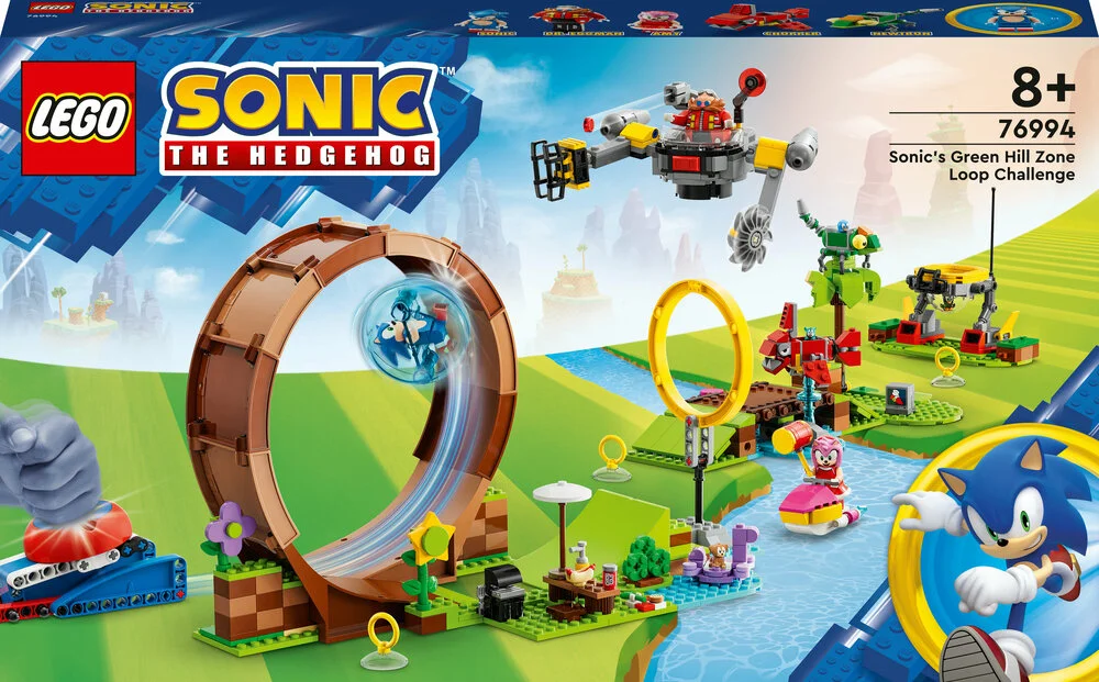 Se Sonics Green Hill Zone loop-udfordring - 76994 - LEGO Sonic hos Legekæden