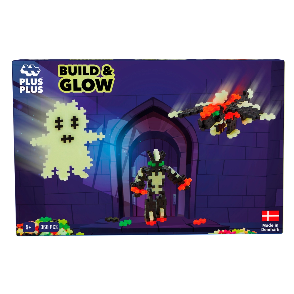 Plus-Plus Build and Glow - Glow in the Dark / 360 pcs billede