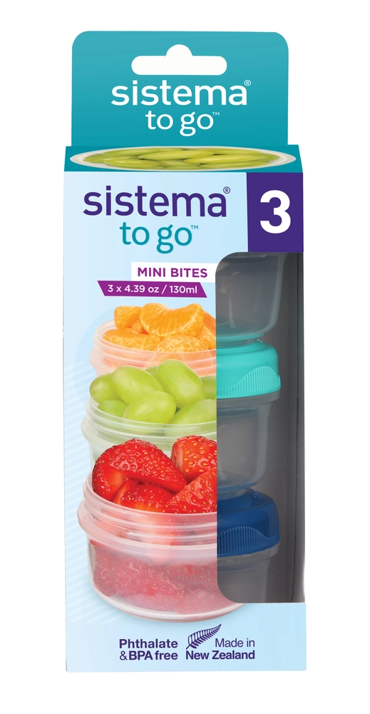 Opbevaring Sistema mini bites to go 3 pack