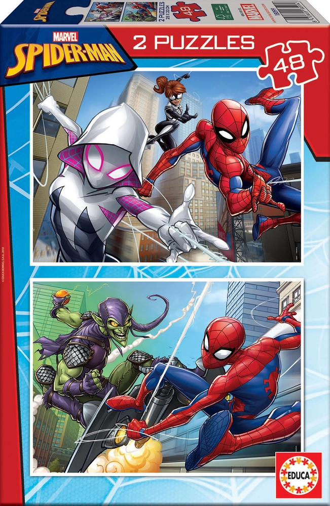 Se Puslespil Spider-Man 2x48 brikker hos Legekæden
