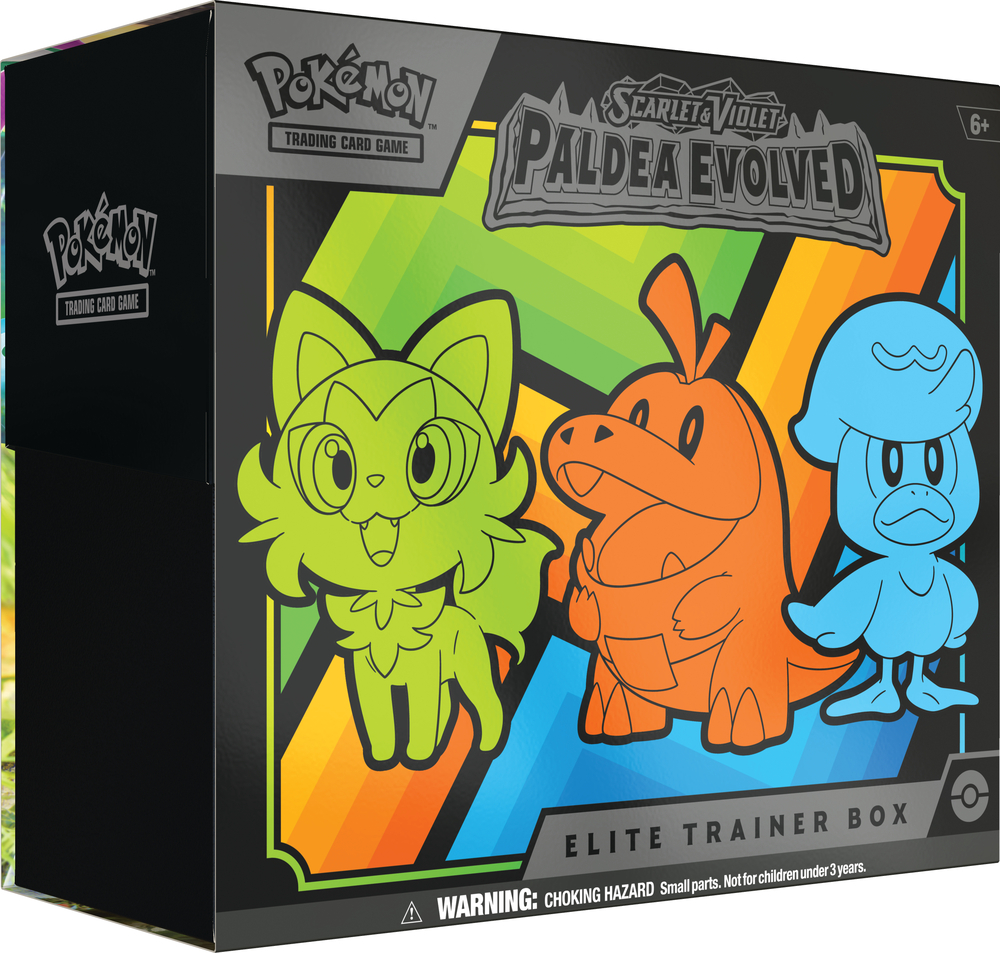 Se Pokémon Elite Trainer Box: Scarlet & Violet - Paldea Evolved hos Legekæden