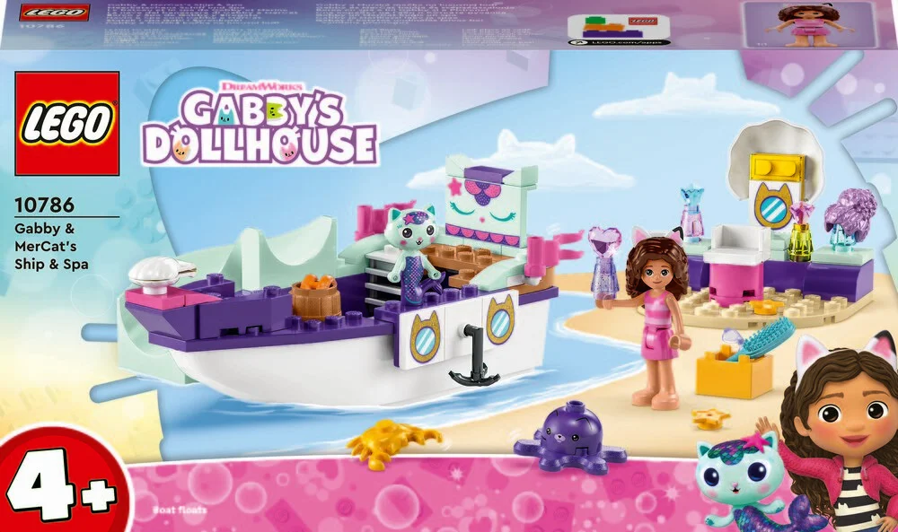 Billede af 10786 LEGO Gabby's Dollhouse Gabby og Havkats skib og badeland hos Legekæden