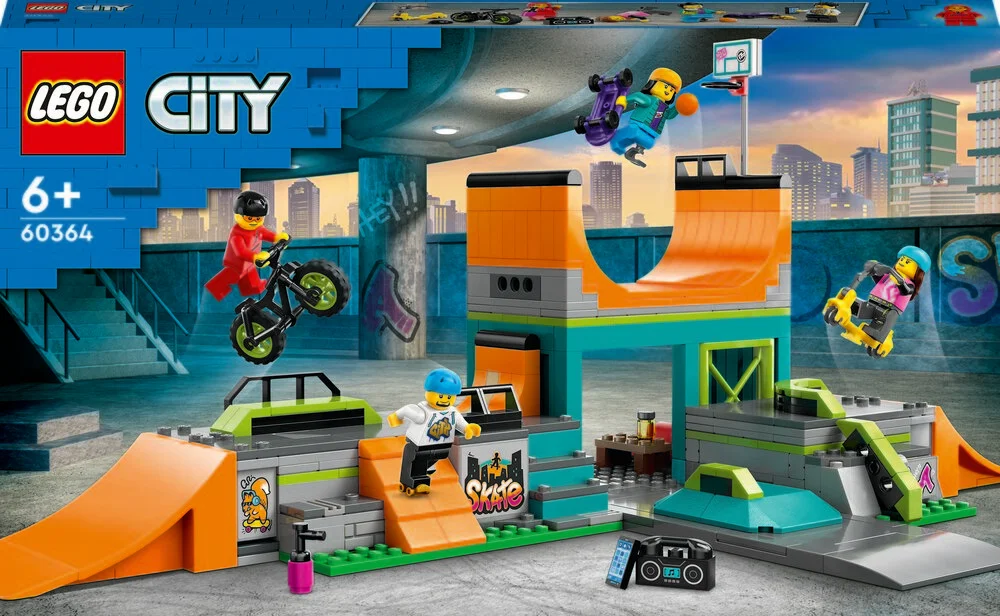 Se 60364 LEGO City Gade-skatepark hos Legekæden