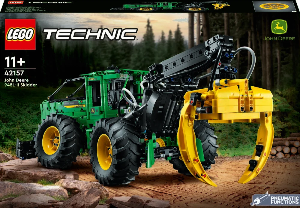 Se LEGO Technic John Deere 948L-II skovmaskine hos Legekæden