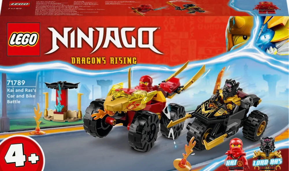 Billede af 71789 LEGO Ninjago Kai og Ras' bil- og motorcykelkamp hos Legekæden