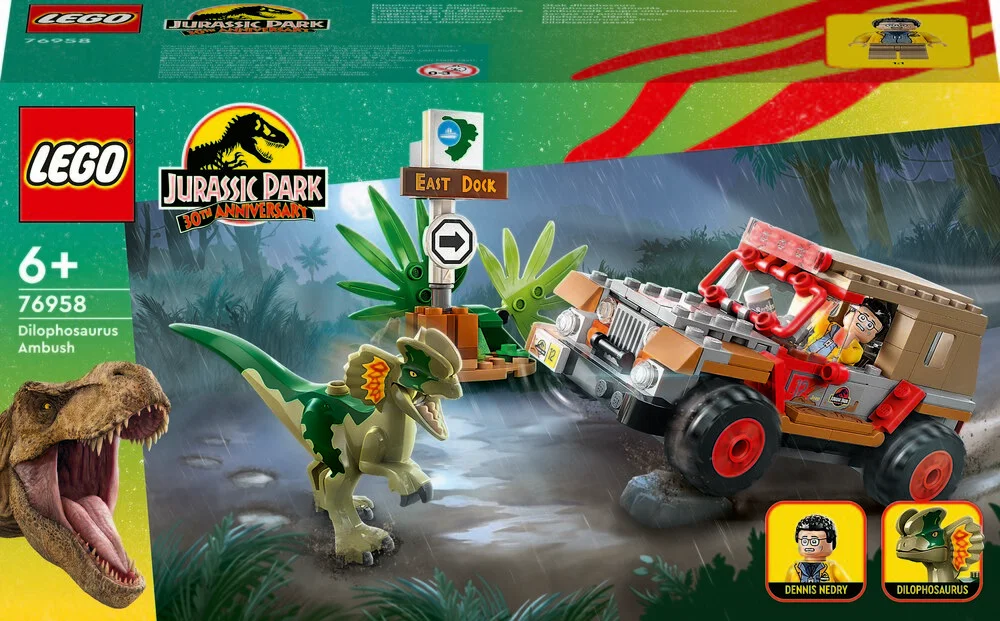 Billede af 76958 LEGO Jurassic World Dilophosaurus-baghold hos Legekæden