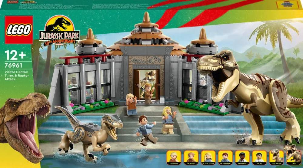 Billede af 76961 LEGO Jurassic World Besøgscenter T. rex- og raptor-angreb