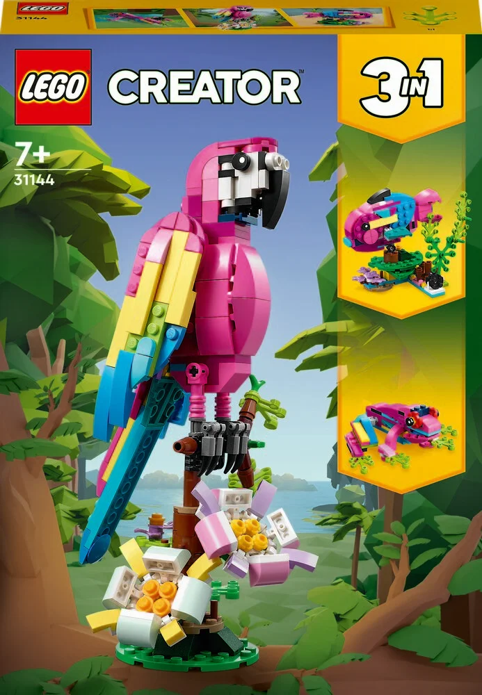 Se Eksotisk pink papegøje - 31144 - LEGO Creator hos Legekæden