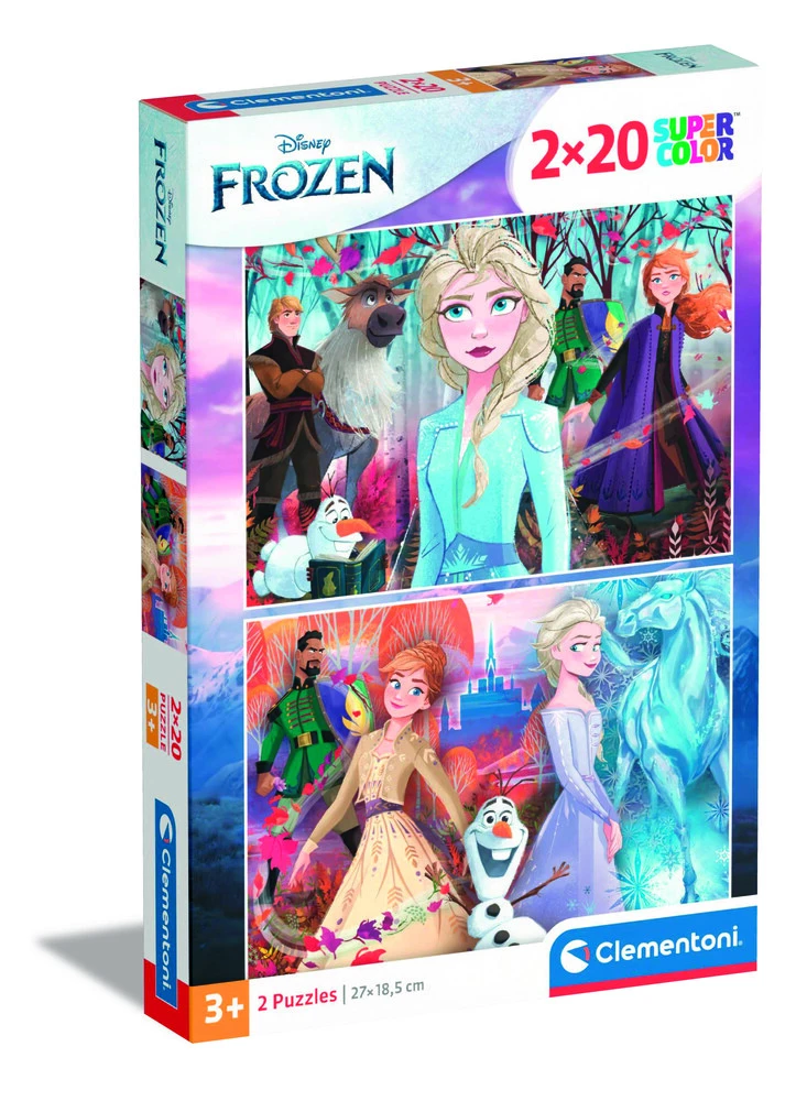 Se Puslespil Frozen 2, 2 X 20 brikker hos Legekæden