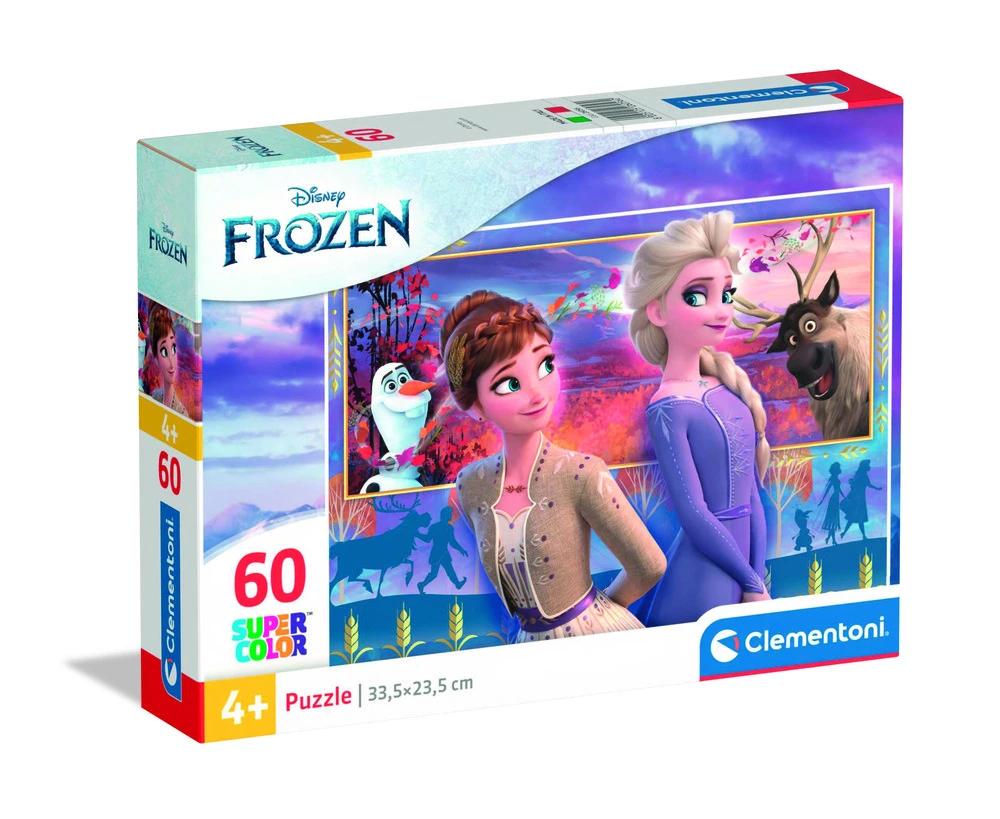 Se Frost Puslespil - Disney Frozen 2 - 2x60 Brikker - Clementoni hos Legekæden