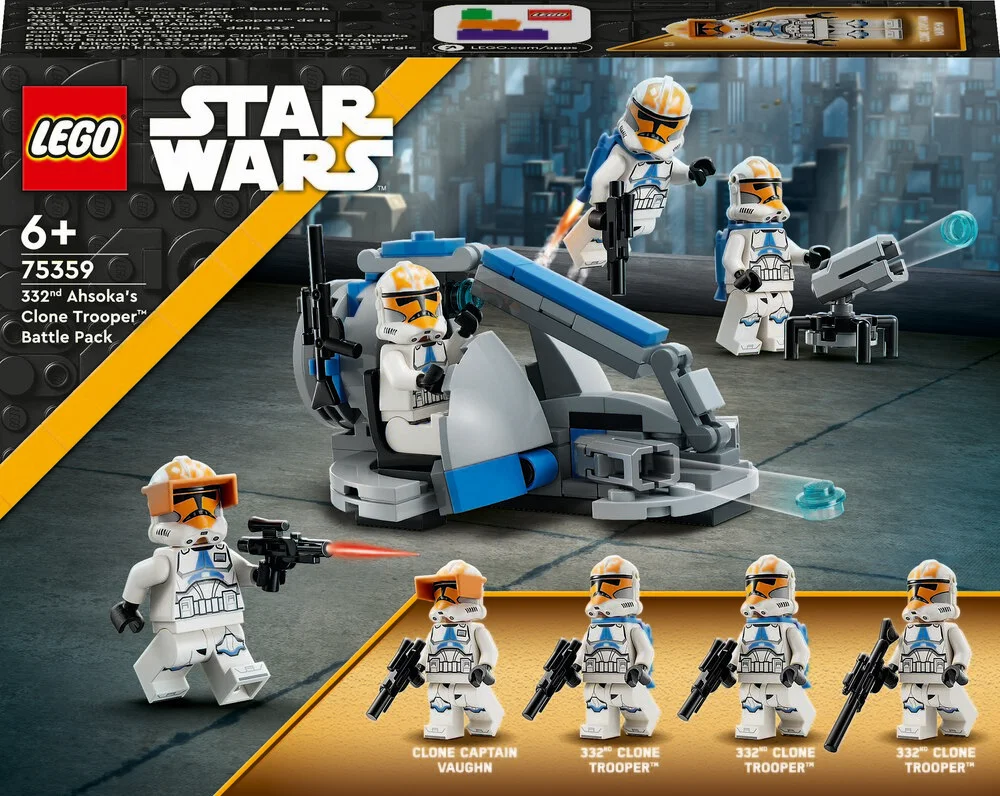 Se 75359 LEGO Star Wars Battle Pack med Ahsokas klonsoldater fra 332. kompagni hos Legekæden