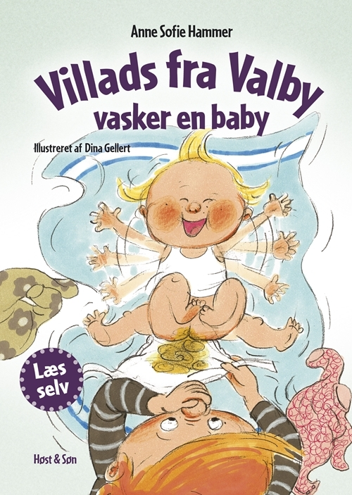 Billede af Villads fra Valby vasker en baby