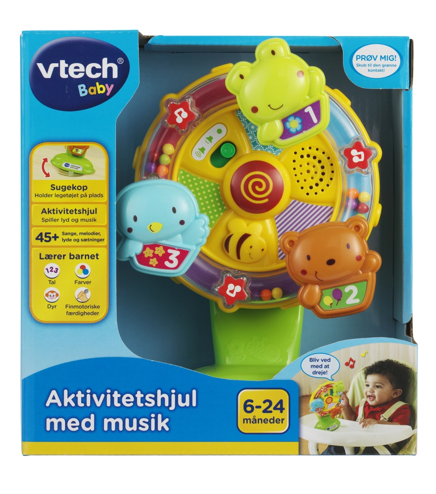 Se Vtech Baby Aktivitetshjul med musik hos Legekæden