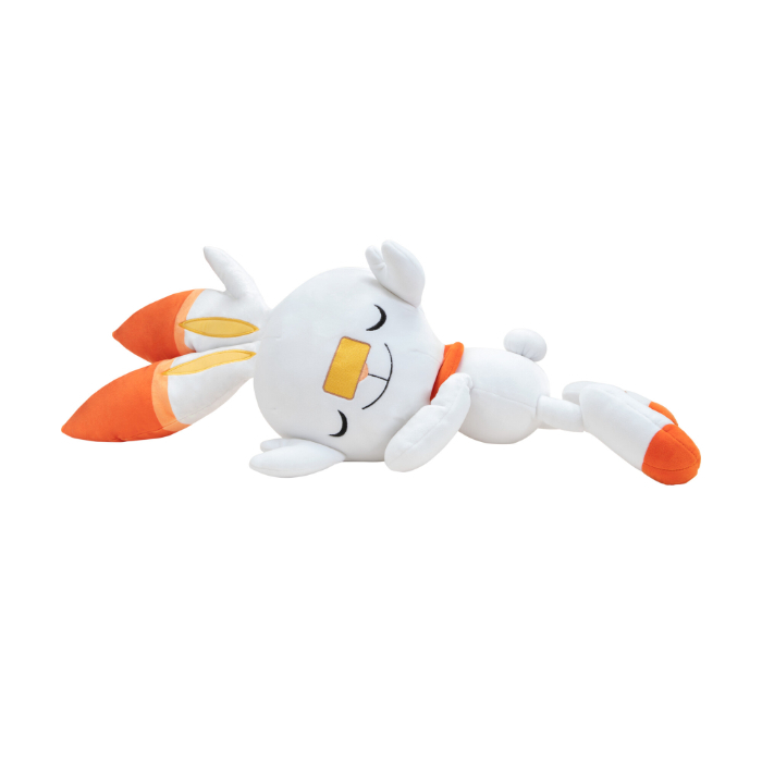 Se Pokémon sovende Scorbunny 45 cm hos Legekæden