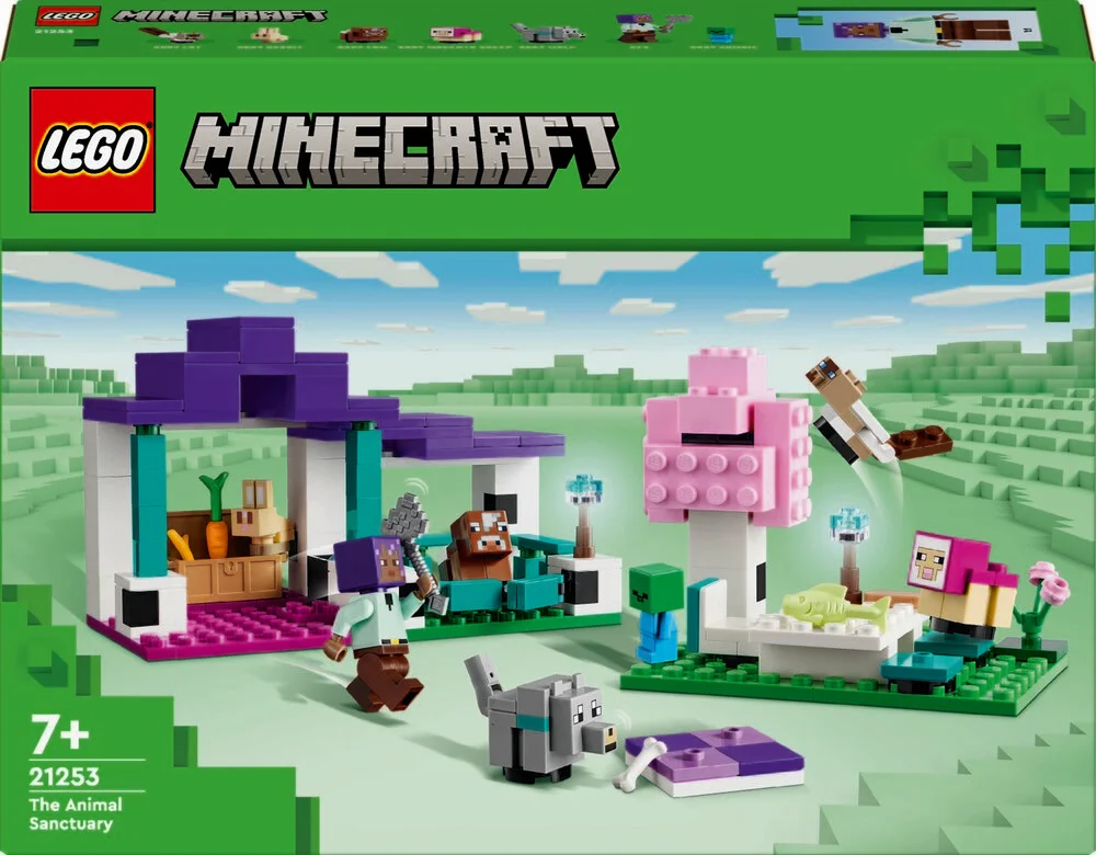 Se Lego Minecraft - Dyrereservatet - 21253 hos Legekæden