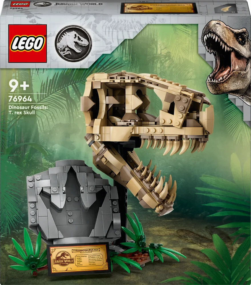 Se 76964 LEGO Jurassic World Dinosaurfossiler: T. Rex-Kranium hos Legekæden