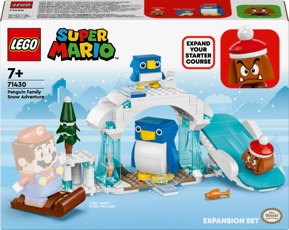 Se Familien penguin på sneeventyr - udvidelsessæt - 71430 - LEGO Super Mario hos Legekæden