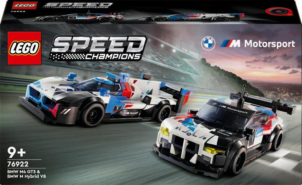 Se BMW M4 GT3 og BMW M Hybrid V8-racerbiler - 76922 - LEGO Speed Champions hos Legekæden