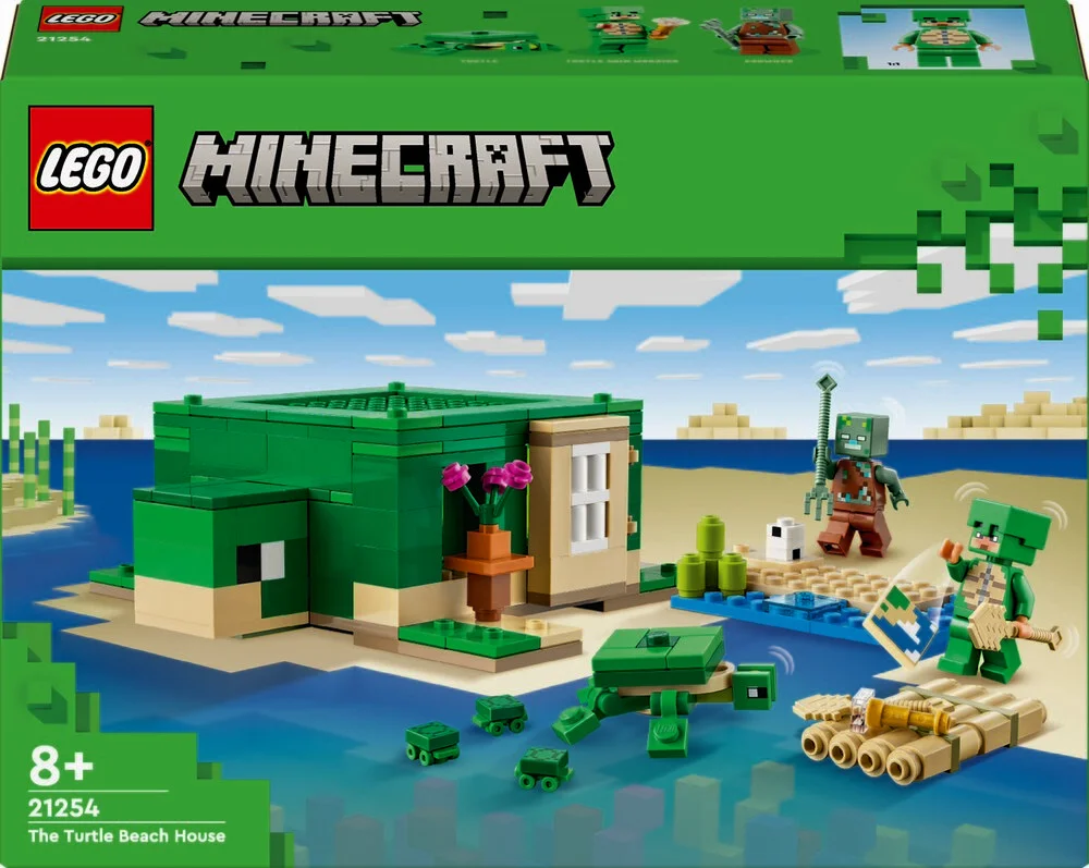 Se Lego Minecraft - Skildpaddestrandhuset - 21254 hos Legekæden