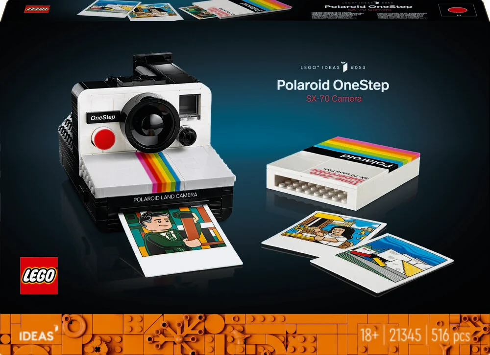 Se Lego Ideas - Polaroid Onestep Sx-70 Kamera - 21345 hos Legekæden