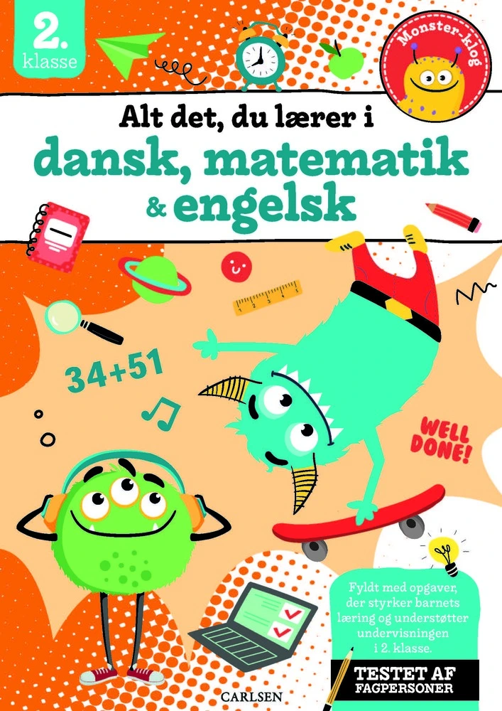 Billede af Alt det, du lærer i dansk, matematik & engelsk - 2. klasse