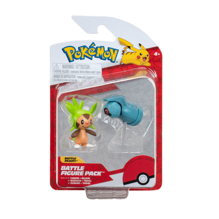 Se Pokémon Battle Figure 2-PAK Chespin & Beldum hos Legekæden