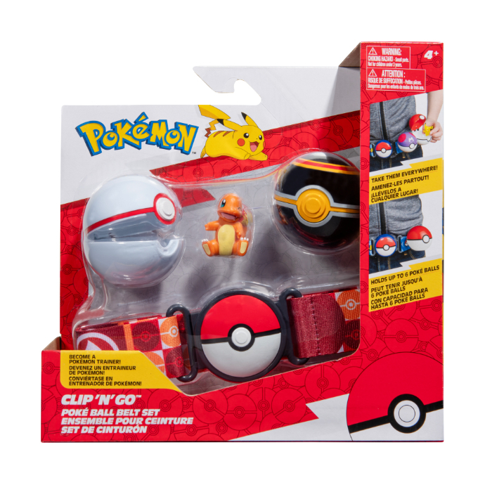 Se Pokémon - Clip N Go Poké Ball Belt Set - Charmander hos Legekæden