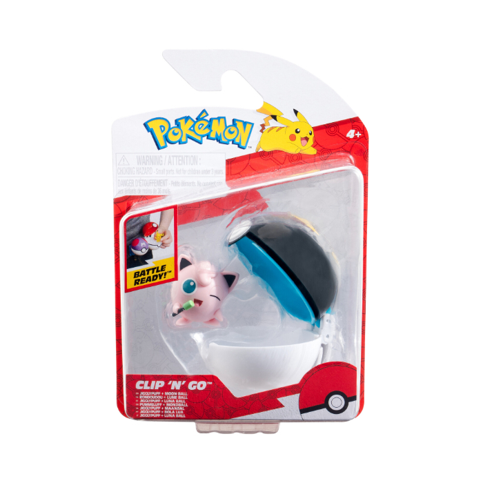 Pokémon Clip 'N Go JIGGLYPUFF AND POKE BALL