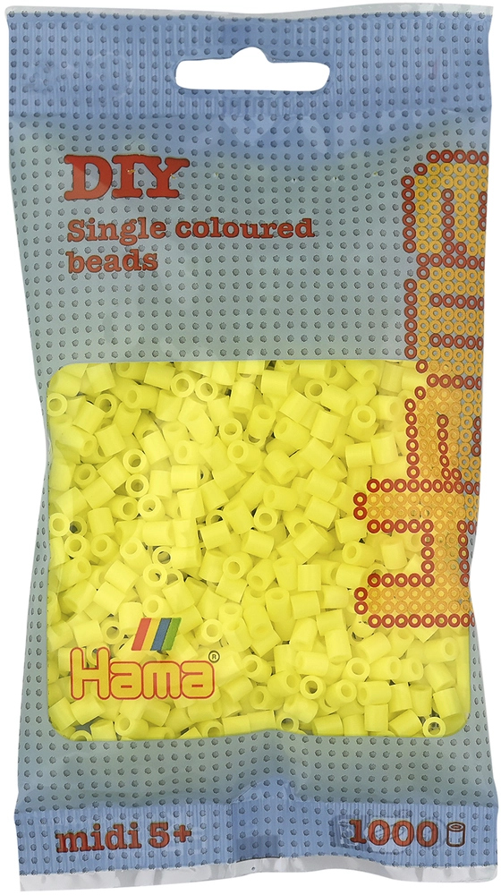 Billede af Hama midi perler 1000 stk pastel gul 43 hos Legekæden