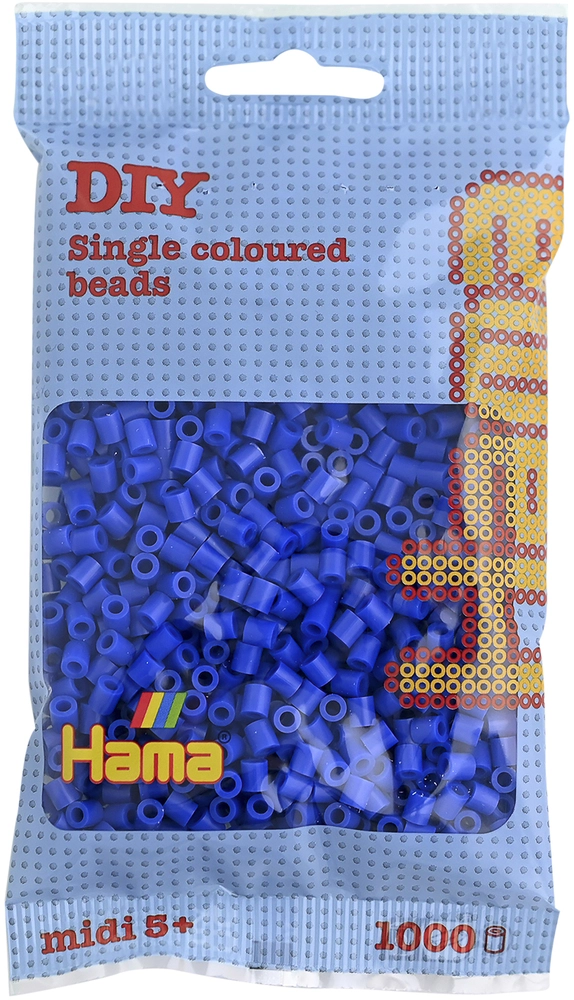 Billede af Hama midi perler 1000 stk blå 8 hos Legekæden