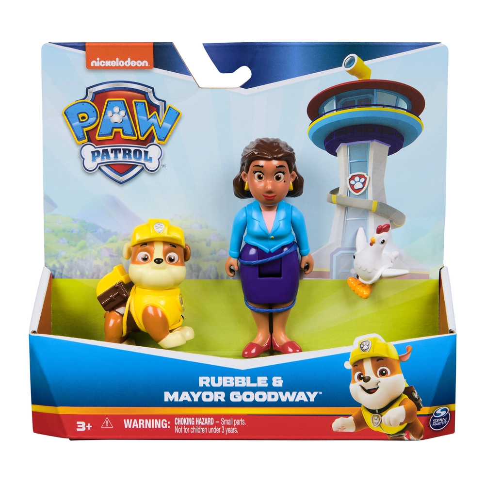 Køb Paw Patrol Hero Pup - Mayor Goodway og Rubble Paw Patrol hos Legekæden