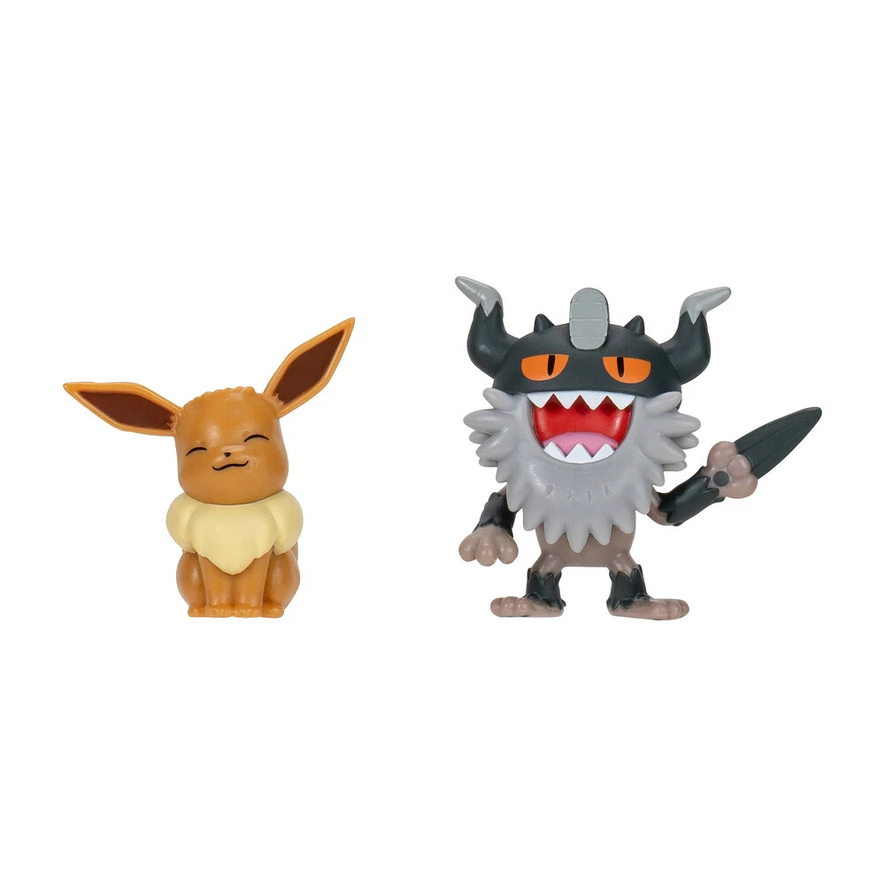 POKEMON BATTLE FIGURE PERRSERKER AND EEVEE