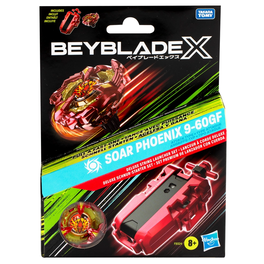 Beyblade X Soar Phoenix Deluxe String Launcher Sæt