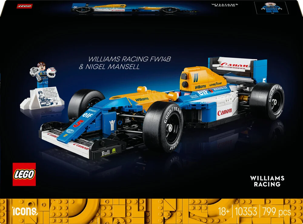 10353 LEGO Icons Williams Racing FW14B og Nigel Mansell