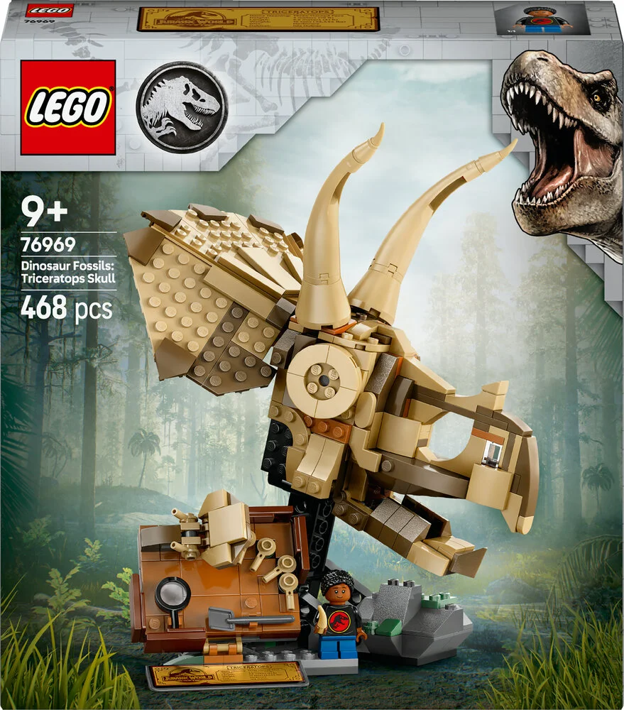 76969 LEGO Jurassic World Dinosaurfossiler: Triceratops-kranium